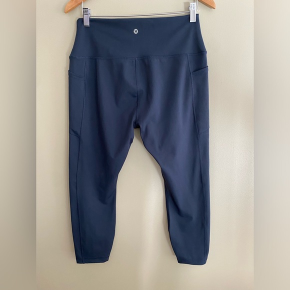 RBX: Navy Blue Leggings with Side Pockets 
Size: X Large - Picture 13 of 14